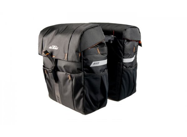 Dvojbrašna na nosič KTM Carrier Bag Double Fidlock snap it Black