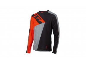 Cyklistický dres KTM Factory ENDURO dlouhý rukáv black/orange/grey