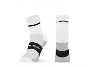 Ponožky KROSS PAVE MID 2022 White/black