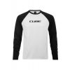 Tričko s dlouhým rukávem CUBE Organic Longsleeve White/black